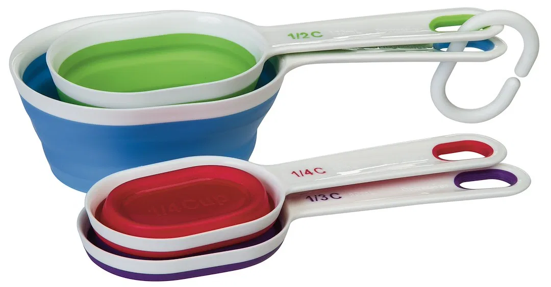BA-545 – PROGRESS INT Measuring Cup, Used To Measure Liquid/Dry Ingredients For Cooking Collapsible Type Set Of 4 Cup...